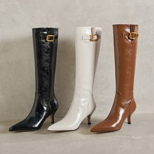 Stivali donna vera pelle a