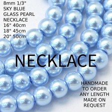 Collana perle vetro - collana, di
