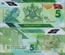 TRINIDAD & TOBAGO - 5 dollars 2021 Polymer FDS - UNC