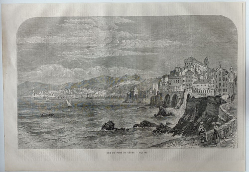 Stampa antica 1861 - , genova
