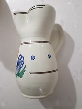 Antica Brocca In Ceramica Disegnato A Mano  Pugliese. Anno 900 Mis.24x11