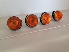 4 LUCCIOLE FRECCE LATERALI FIAT 500 EPOCA/600 EPOCA  - ARANCIONE 