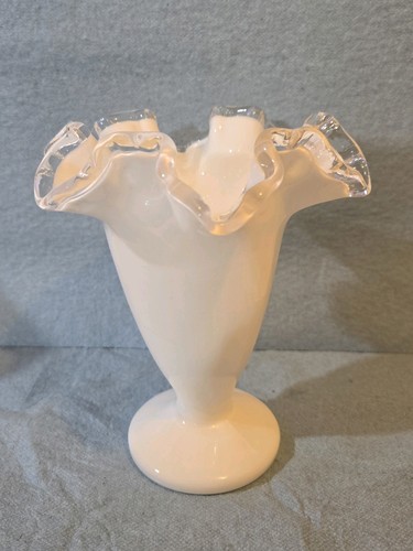 Vaso vetro latte bianco - , fenton