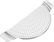 Scolapasta Da Pentola Con Manici, Acciaio Inox, per Pentole Da Ø 26 Cm, Argento,