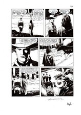 CORRADO ROI - Tavola originale Texone n.29 "L'orda del tramonto" p.142