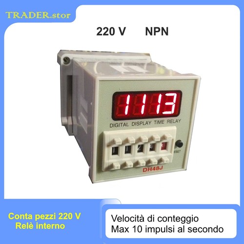 Conta pezzi contatore 220v - conta,