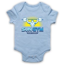 PAIN AND GAIN UFFICIALE SUN GYM MIAMI THE ROCK ALLENAMENTO BABY GROW REGALO BABYGROW