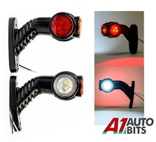 2x LED Lato Gomma Luce Luci di