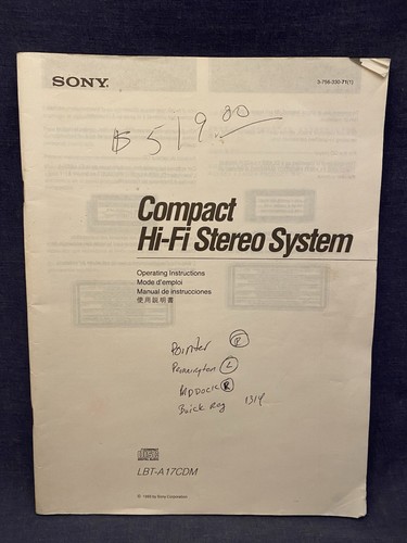 Sony lbt a17cdm compact fi - lbt-a17cdm, hi-fi