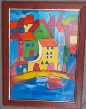 QUADRO ARTE NAIF PAESAGGI