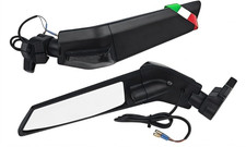 Specchietti Retrovisori Moto Universali con Frecce LED, Design Aerodinamico