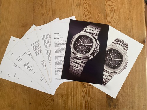 Patek philippe press dossier - press,