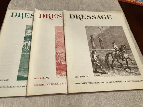 Three vintage dressage - three,