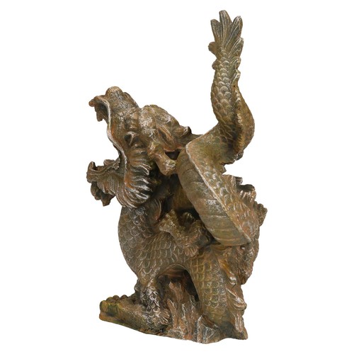 Decorazione acquario drago