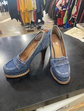 SCARPE TACCHI YVES SAINT LAURENT DONNA MODA JEANS SHOES STYLE EUR 36