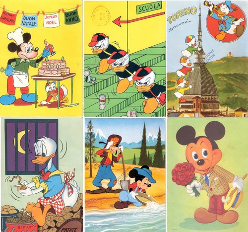 Cartoline varie disney - disney, edite
