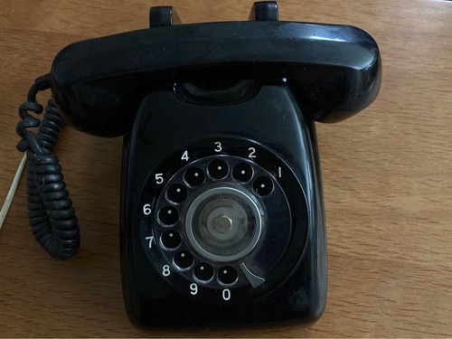 Telefono 1960 quadrante nero