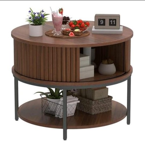 Tier round coffee table - “2-tier,
