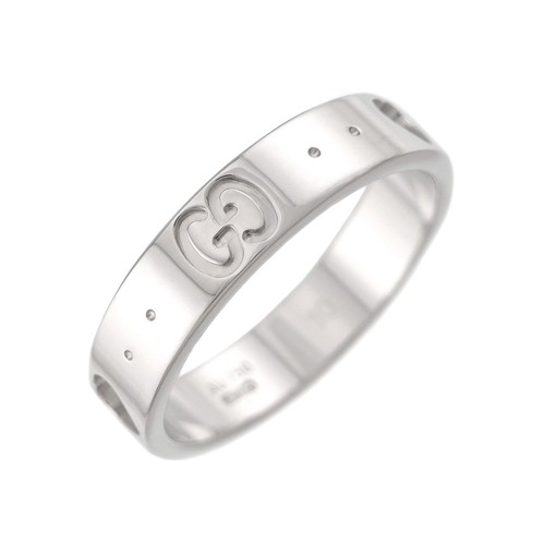 Anello icona gucci oro bianco - anello,