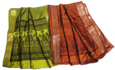 Abito stampato verde sari