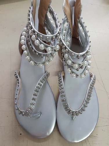 Sandali gioiello argento 36 - gioiello,