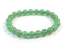 Bracciale Elasticizzato in Avventurina (pietre Ø 8 mm circa) Made in Italy