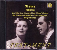 STRAUSS: ARABELLA Lisa Della Casa Max Proebstl Ira Malaniuk KEMPE 1953 Live 2CD