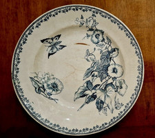 Società Ceramica Richard (Richard Ginori) - Piatto Decoro Campanelle - Fine 800