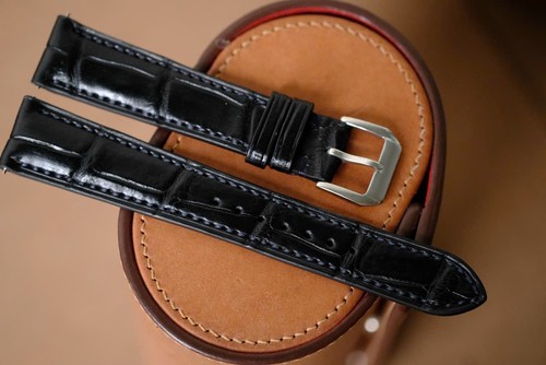 Cinturino orologio nero fatto