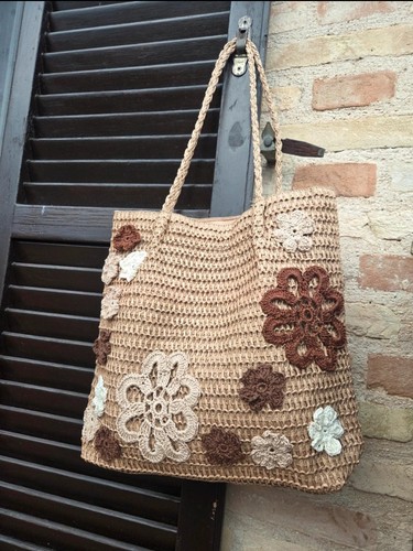 Borsa rafia con - borsa,