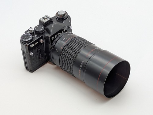 Zenit 12xp con obiettivo - con, macro