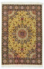 Tabriz 60 Raj 150x100cm Tappeto Persiano Annodato a Mano