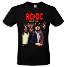 Maglietta uomo ACDC cult rock t shirt highway to hell 