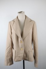 CONTE OF FLORENCE GIACCA BLAZER DONNA TG 44 WOMAN VINTAGE JACKET LANA BEIGE