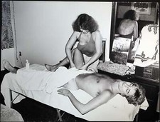 Foto vintage Musica Rod Stewart si fa un massaggio Ft 64 - Stampa 27x37 cm