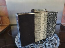 Pochette sera nera boxy - da,