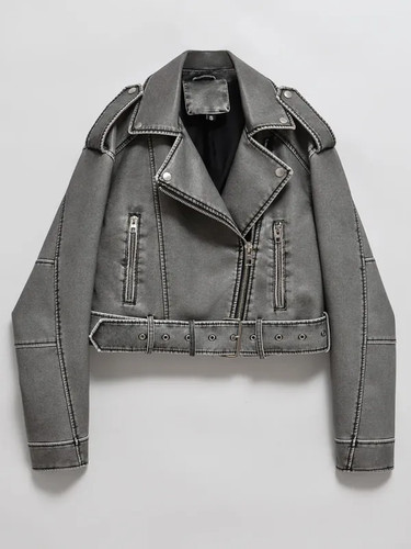 Giacca biker donna vintage