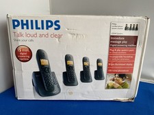 Philips CD245 Quattro telefoni cordless digitali con segreteria telefonica 