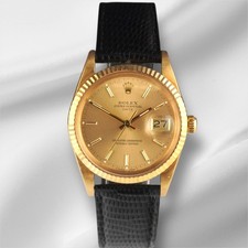 Rolex 34mm Data Oro Giallo 18k