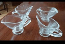 4 salsiere in vetro alte 6cm