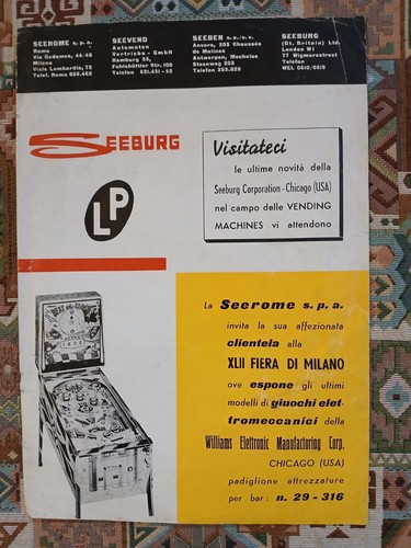 Seeburg flipper tiro segno - tiro,