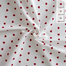 Tessuto al metro Cuori cotone