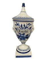 Vaso da farmacista in ceramica dipinta a mano porta spezie per erboristeria