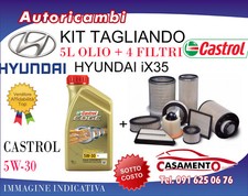 KIT TAGLIANDO HYUNDAI iX35 2.0 CRDI 100KW - 4 FILTRI + 5L OLIO CASTROL 5W30