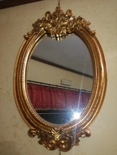  SPECCHIO OVALE CORNICE CON