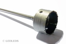 FRESA A TAZZA MM 120 CAROTATRICE CON ASTA SDS PLUS 350 MM CEMENTO MURO MATTONI