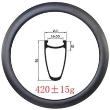 Cerchio carbonio bici strada ghiaia 700c profondità 50mm larghezza 23mm clincher 18-32fori