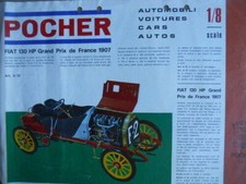 Catalogo depliant Pocher 1/8 Fiat 130 HP Alfa Romeo 8C