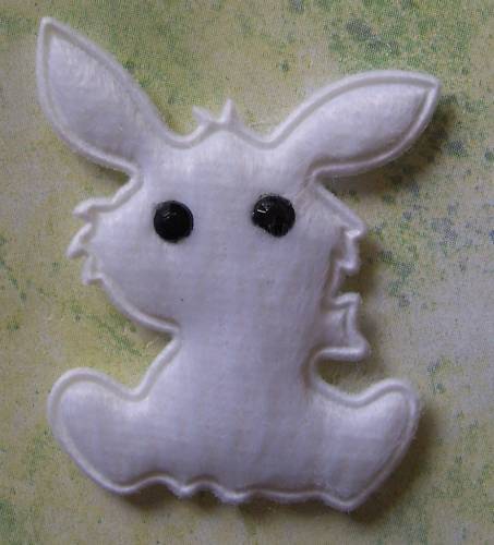 Lot appliques lapin assis - lot, de