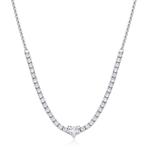 Collana cuore brillante - collana,